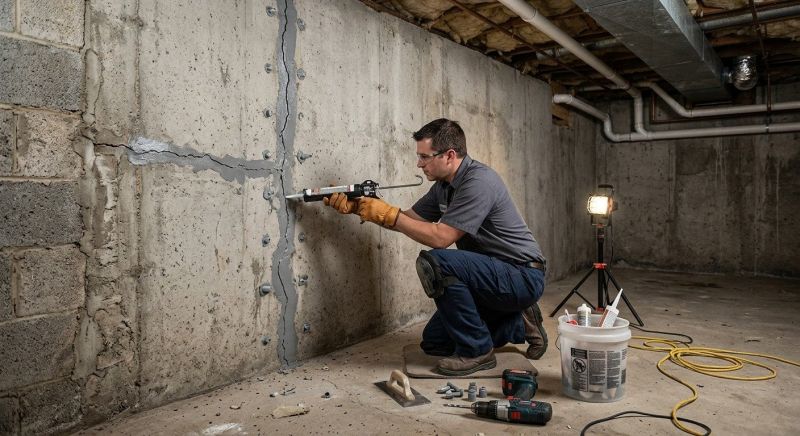Basement Crack Repair in Middleburg, FL