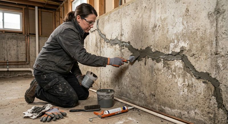Cracked Basement Floor Repair in Middleburg, FL