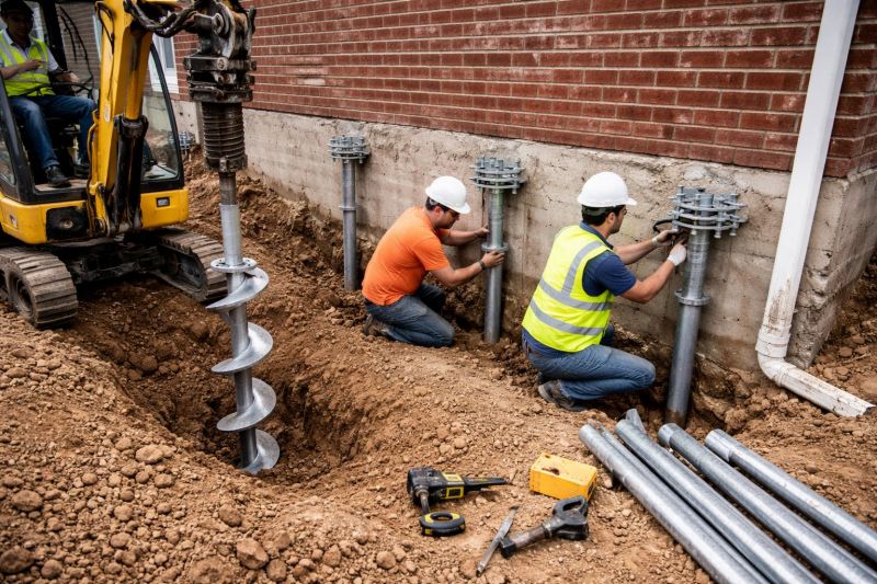 Helical Piers Installation in Middleburg, FL