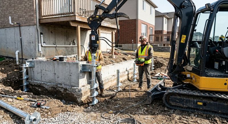 Helical Piers Installation in Middleburg, FL