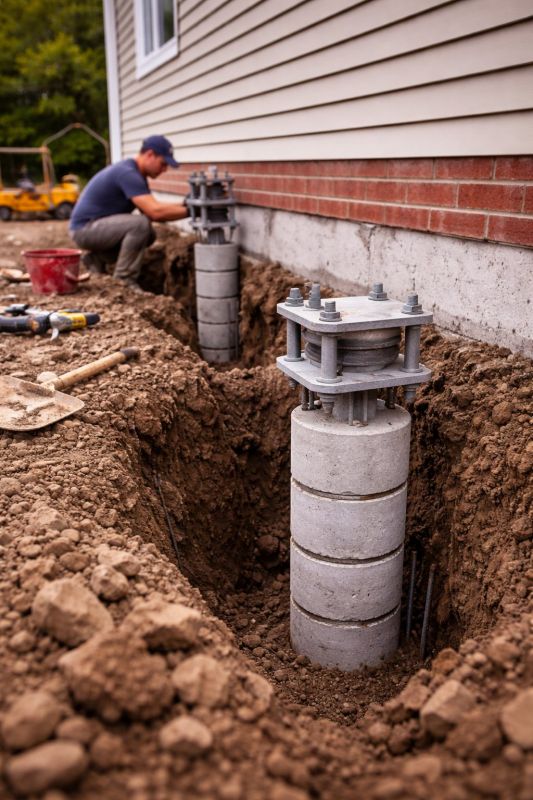 Helical Piers Installation in Middleburg, FL