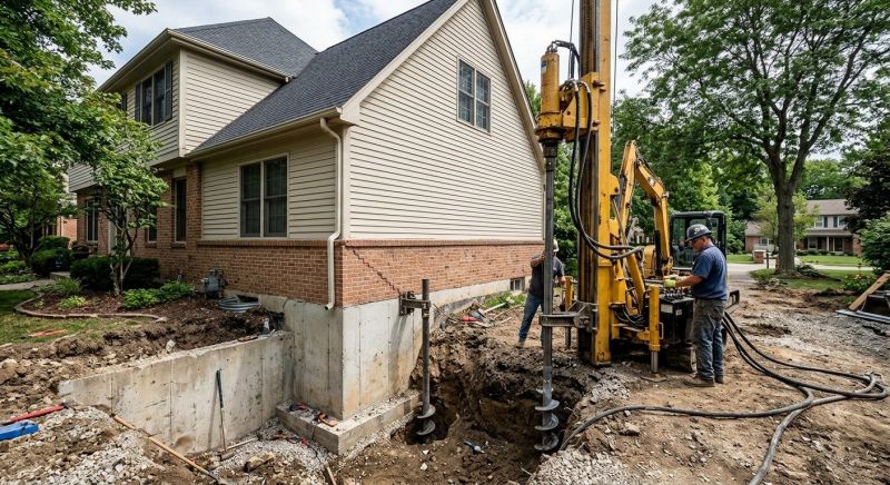 Helical Piers Installation in Middleburg, FL