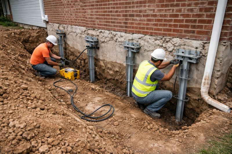 Helical Piers Installation in Middleburg, FL