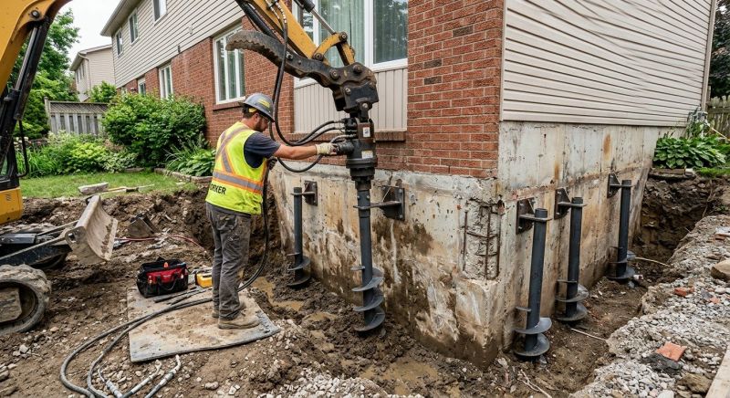 Helical Pile Installation in Middleburg, FL