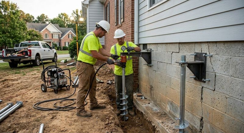 Helical Pile Installation in Middleburg, FL