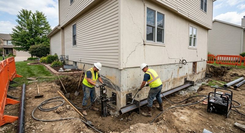 Sinking Foundation Repair in Clay County, FL